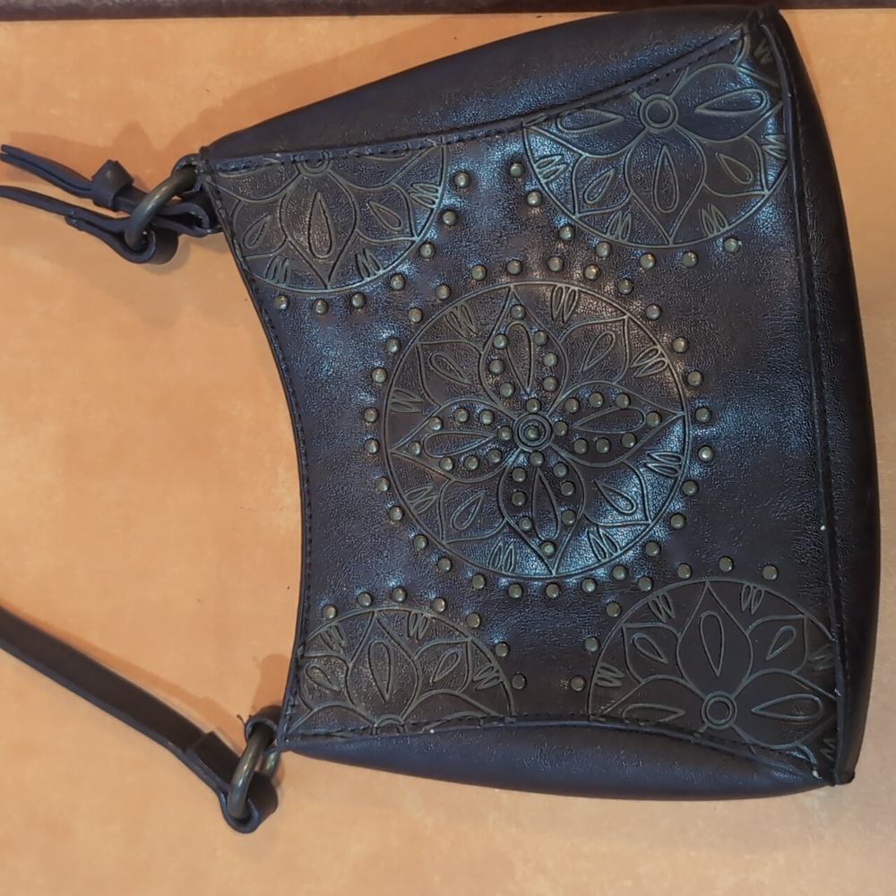 L.E.I. Vintage Brown and gold purse